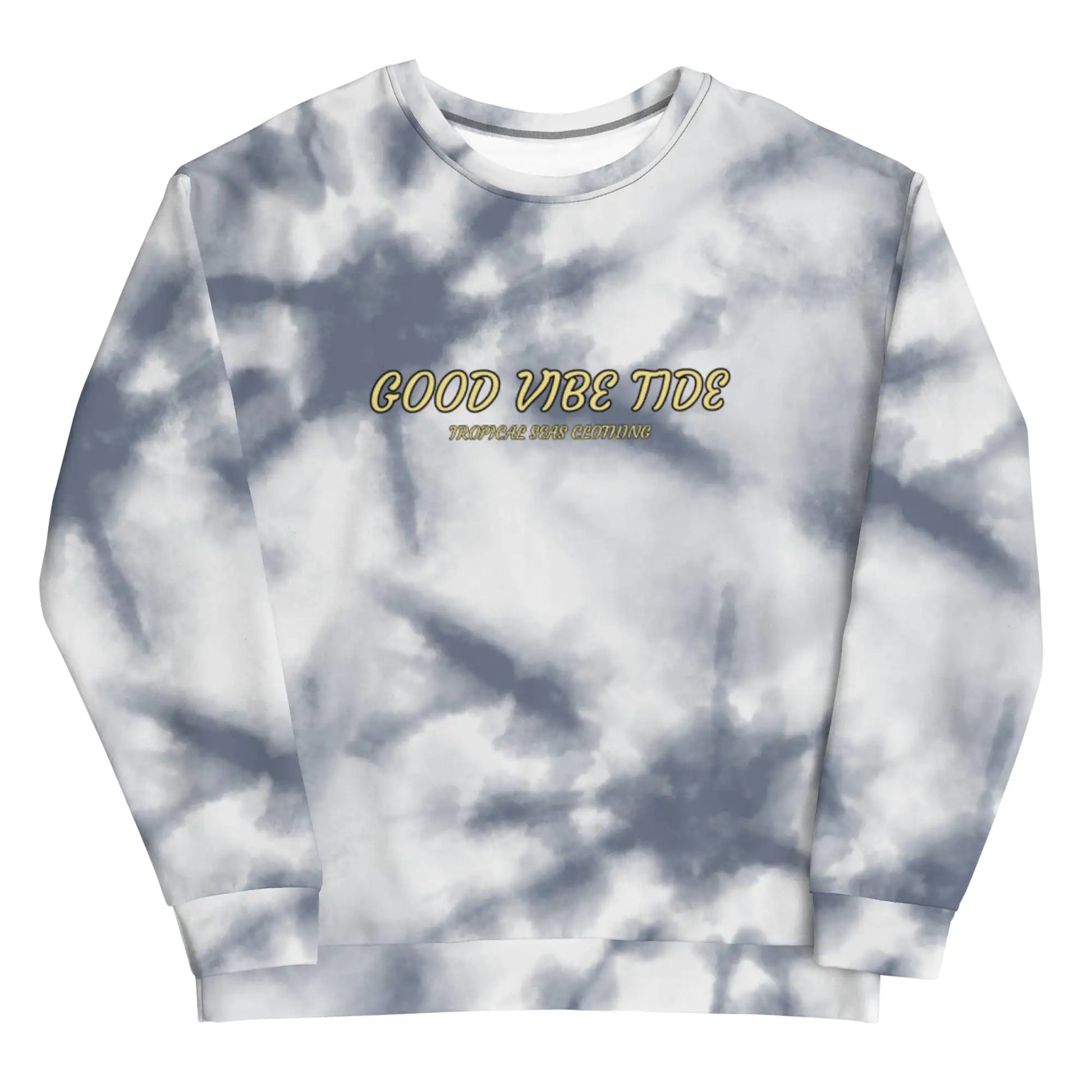 Grey Tie-Dye Vibe Tropical Sweatshirt - My Store